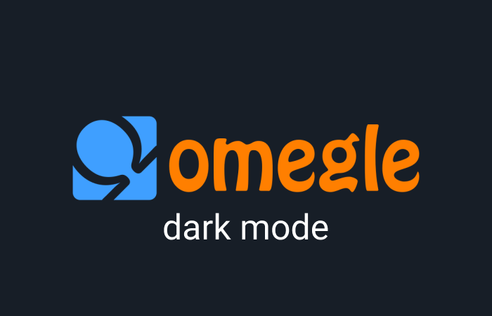 Omegle anti spam and dark Mode