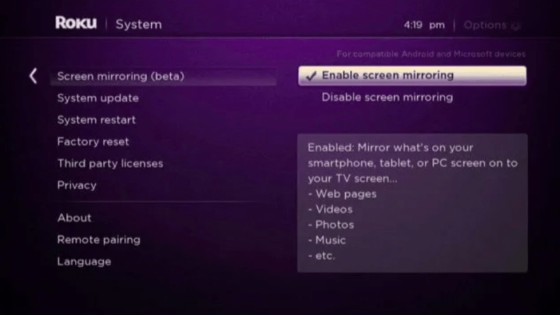 Dailymotion roku